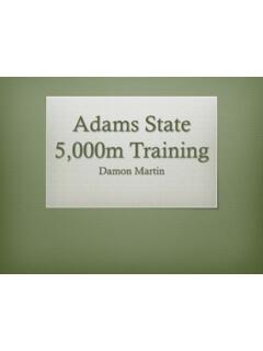 Adams State 5,000m Training - USTFCCCA