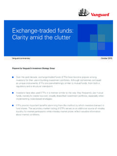 The buck stops here: Exchange-traded funds: Vanguard …
