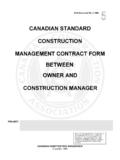 CANADIAN STANDARD CONSTRUCTION …