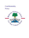 Confidentiality Policy april 2010 v2 - Blakeney School