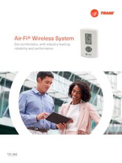 Air-Fi&#174; Wireless System - Trane