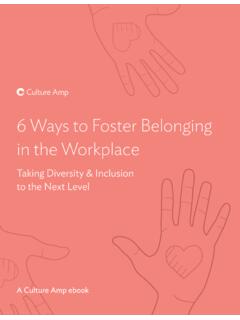 6 Ways to Foster Belonging in the Workplace - Culture Amp