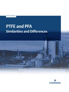 PTFE and PFA - Emerson
