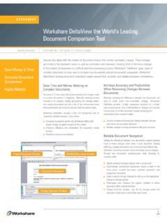 Workshare DeltaView the World's Leading …