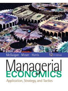 Managerial Economics - Cengage