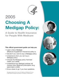 2005 Choosing A Medigap Policy - Gateway Insurance