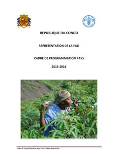 REPUBLIQUE DU CONGO - fao.org