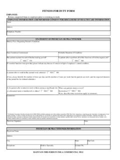 EMPLOYEE: Return completed form to employer prior to ...