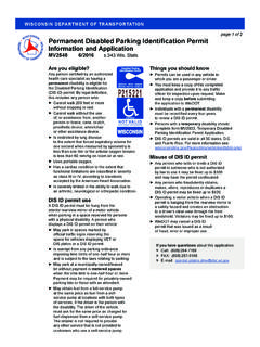 MV2548 Permanent Disabled Parking Identification Permit ...