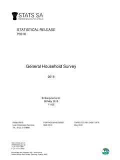 General Household Survey - Statistics South Africa