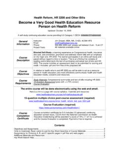 Health Reform 1 Study Guide - Health Education …