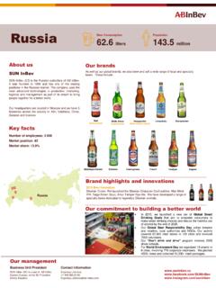 Russia Population - ab-inbev.com