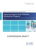 Improving Virginia’s Early Childhood Development …