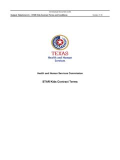 Contractual Document (CD) - Texas Health and Human ...
