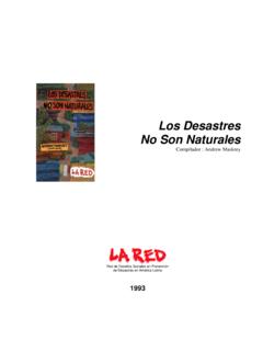 Los Desastres No Son Naturales - desenredando.org