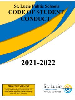 LEVEL 1 – DISCIPLINE RESPONSE CODE - St Lucie Public Schools