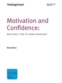 Motivation and Confidence - King's Fund