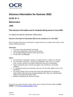 Advance Information Summer 2022 - J560