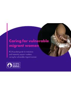 Caring for vulnerable migrant women