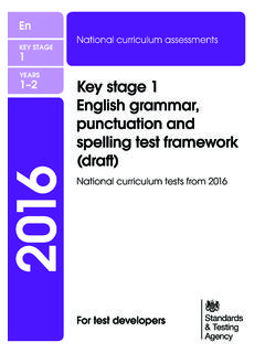 English grammar, punctuation and spelling test framework