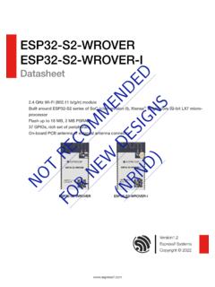 ESP32&#173;S2&#173;WROVER ESP32&#173;S2&#173;WROVER&#173;I - Espressif