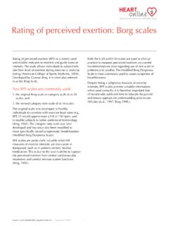 Rating of perceived exertion: Borg scales