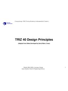 TRIZ 40 Principles - IPFACE