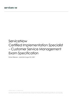 ServiceNow Certified Implementation Specialist Customer ...