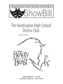 The Huntington High School Drama Club
