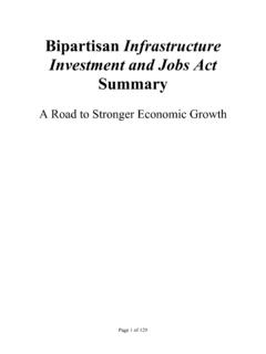 Bipartisan Infrastructure Investment and Jobs Act Summary