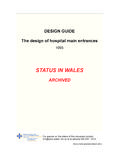 STATUS IN WALES - Health in Wales