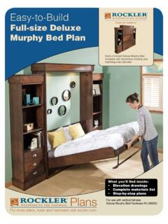 Full-size Deluxe Murphy Bed Plan - Rockler Woodworking and ...