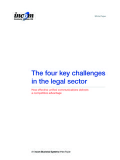 The four key challenges in the legal sector