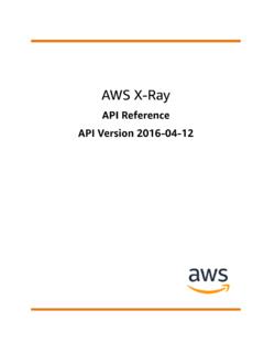 AWS X-Ray - API Reference
