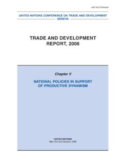 TRADE AND DEVELOPMENT REPORT, 2006 - UNCTAD