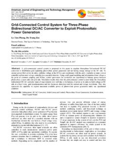 Grid-Connected Control System for Three-Phase ...