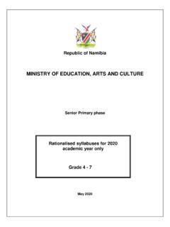 MINISTRY OF EDUCATION, ARTS AND CULTURE