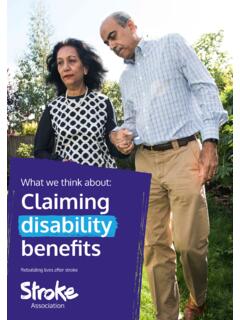 What we think about: Claiming disability - Stroke Association
