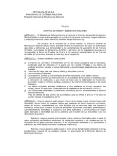 REPUBLICA DE CHILE - DGMN - Direcci&#243;n General …