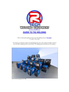 GUIDE TO TIG WELDING - R-Tech Welding …