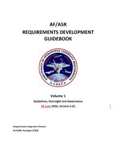AF/A5R REQUIREMENTS DEVELOPMENT GUIDEBOOK
