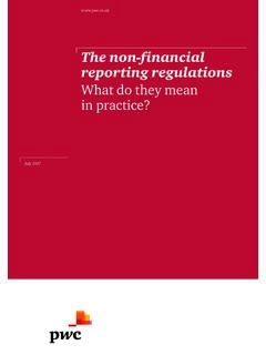 The non-financial reporting regulations: What do they …