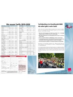 Die neuen Tarife 2019-2020 Tarifabschluss im ... - ver.di