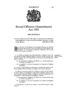 Sexual Offences (Amendment) Act 1992 - legislation