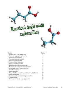 dispensa acidi carbossilici - PianetaChimica