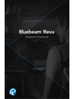 Keyboard Shortcuts - Bluebeam Technical Support