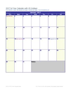 2017 Calendar with Holidays from WinCalendar - …