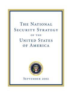 The National Security Strategy - United States Department ...