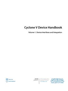 Cyclone V Device Handbook - Intel