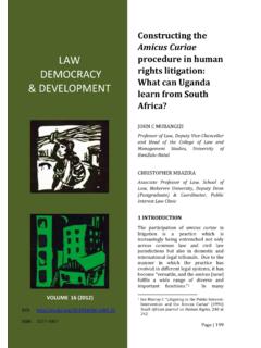Amicus Curiae LAW - Southern African Legal …